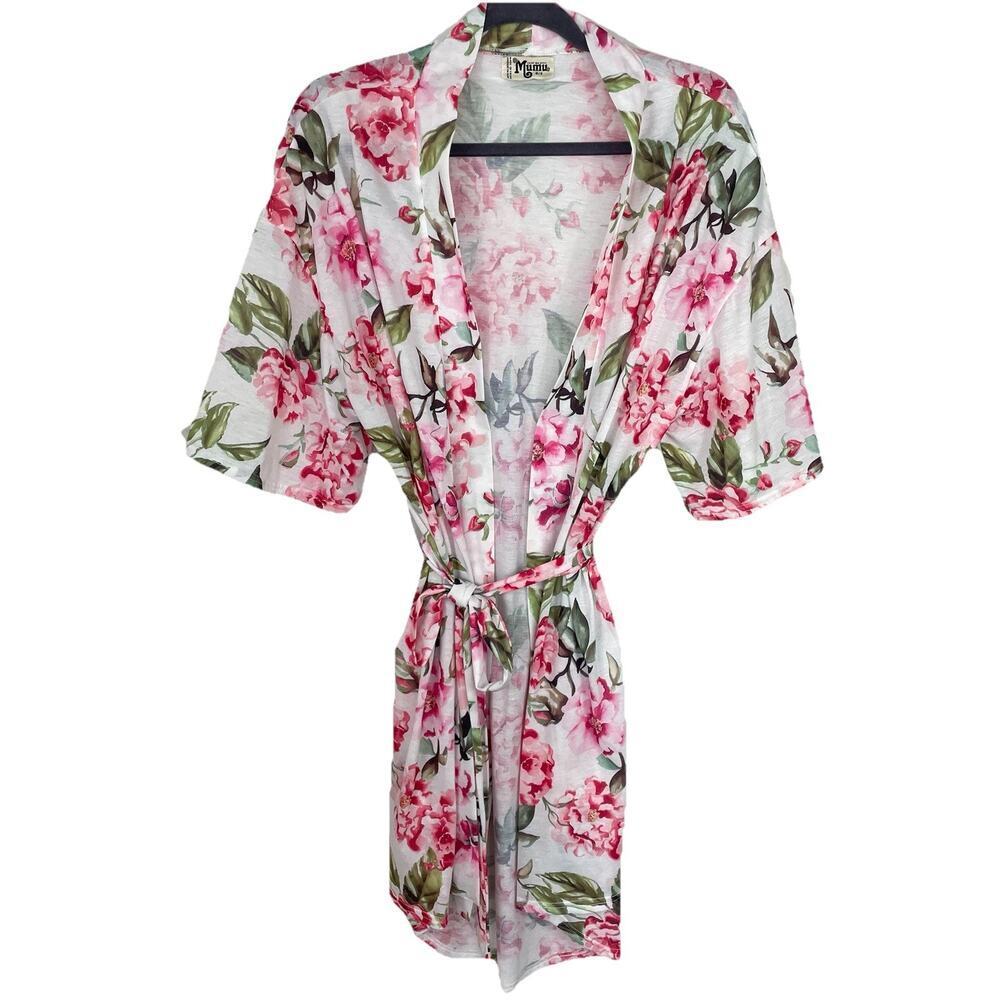 Show Me Your MuMu Garden of Blooms Robe OS Multicolor 3/4 Sleeve Floral Bridal